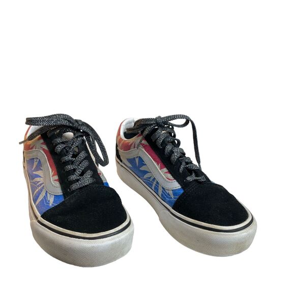 VANS Old Skool Canvas Skateboarding Platform After Dark Womens Size 7 - Picture 10 of 16